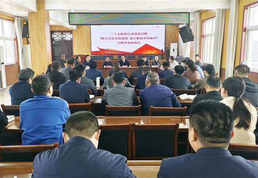 二十大精神宣講進基層暨“助力五星支部創建 統計賦能鄉村振興”主題交流座談會召開